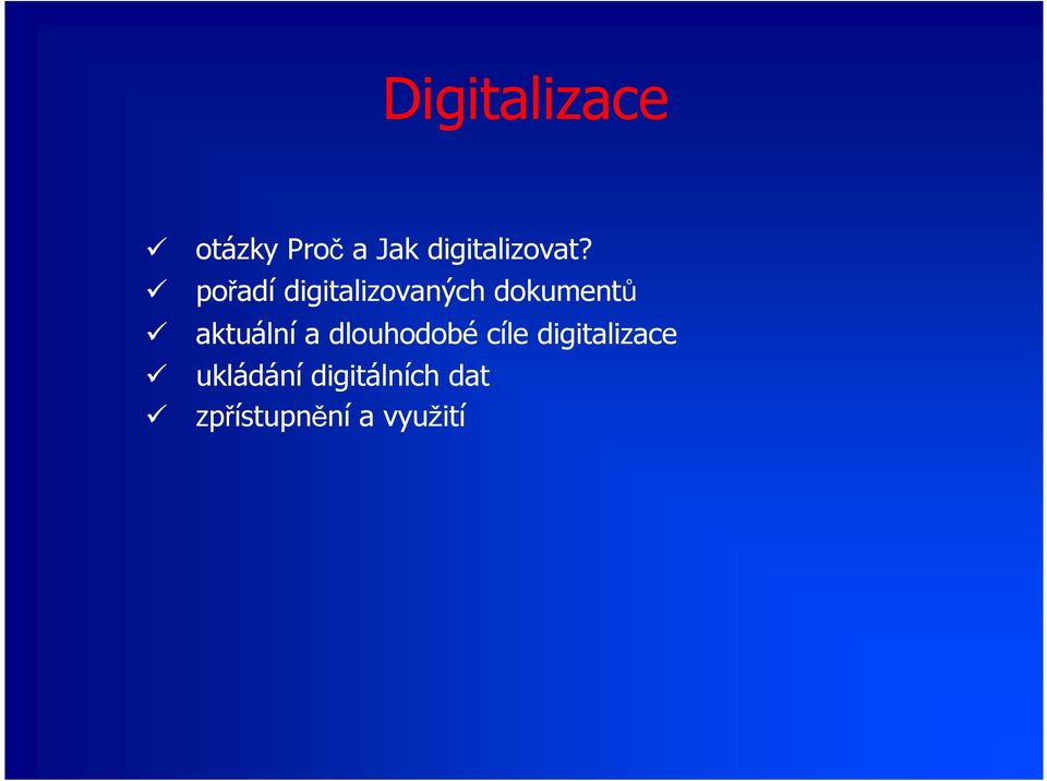 pořadí digitalizovaných dokumentů