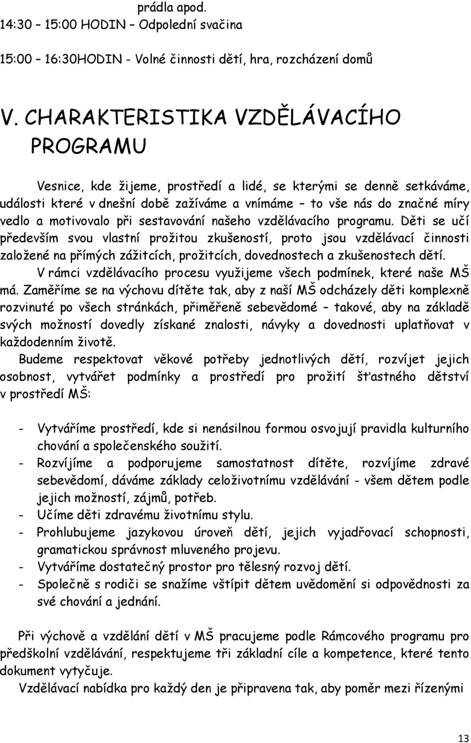 motivovalo při sestavování našeho vzdělávacího programu.