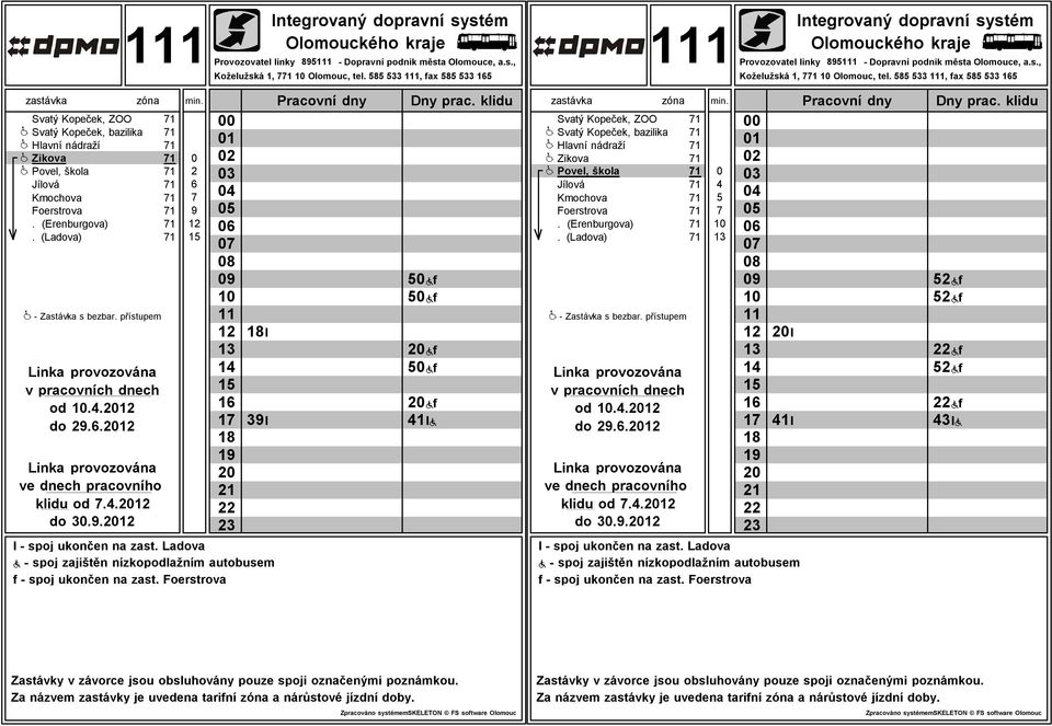 . klidu od.4. do.9. 9 l 9l Ðf Ðf Ðf Ðf Ðf 41lÐ od.4. do 9.