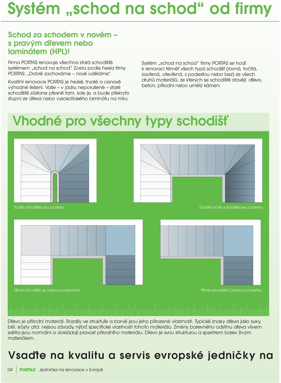 Vaše v jádru neporušené staré schodiště zůstane přesně tam, kde je, a bude překryto stupni ze dřeva nebo vysokotlakého laminátu na míru.