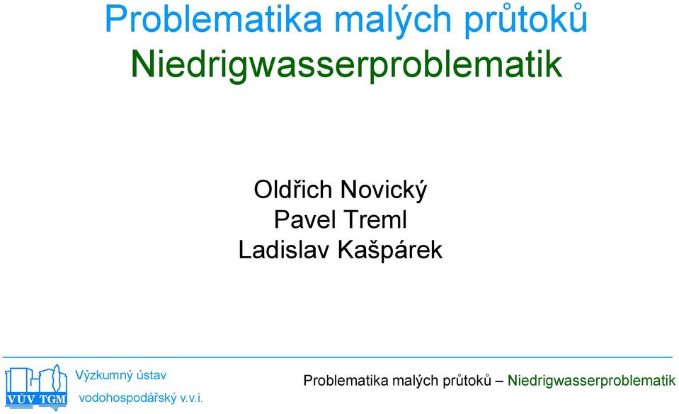 Niedrigwasserproblematik