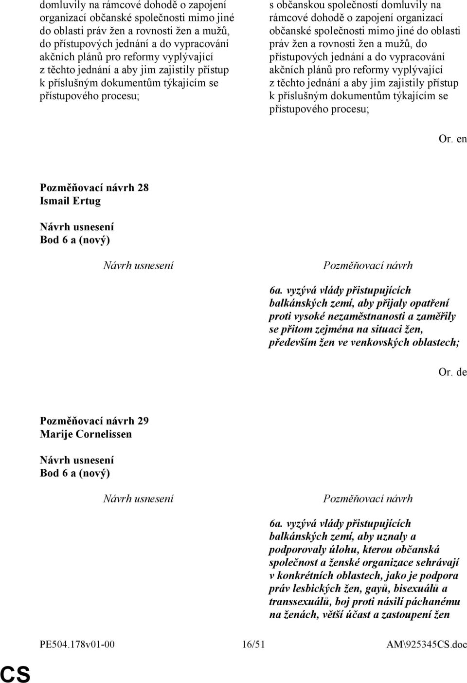 příslušným dokumentům týkajícím se přístupového procesu; 28 Ismail Ertug Bod 6 a (nový) 6a.