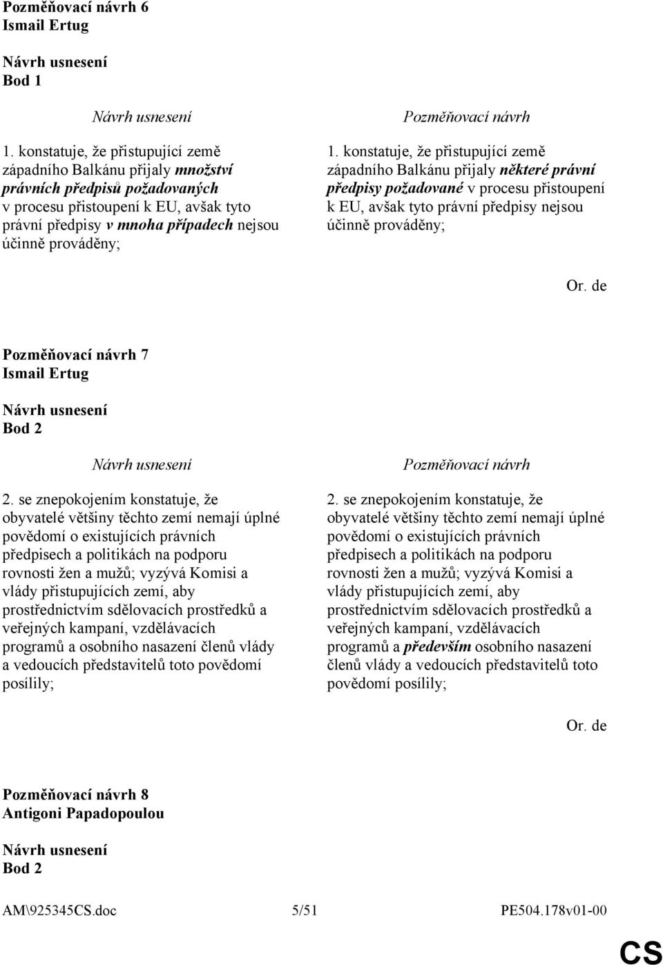 konstatuje, že přistupující země západního Balkánu přijaly některé právní předpisy požadované v procesu přistoupení k EU, avšak tyto právní předpisy nejsou účinně prováděny; Or.