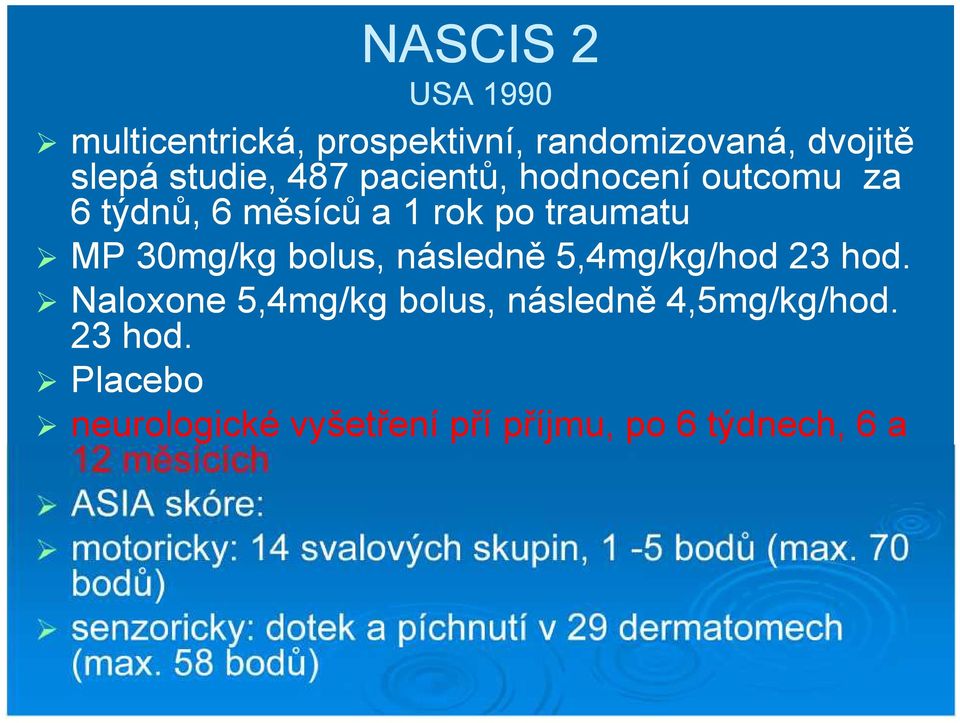 Naloxone 5,4mg/kg bolus, následně 4,5mg/kg/hod. 23 hod.