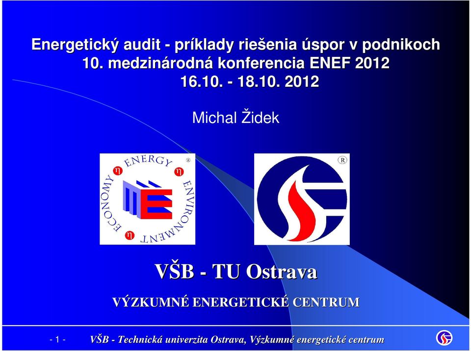 medzinárodn rodná konferencia ENEF 2012 16.10.