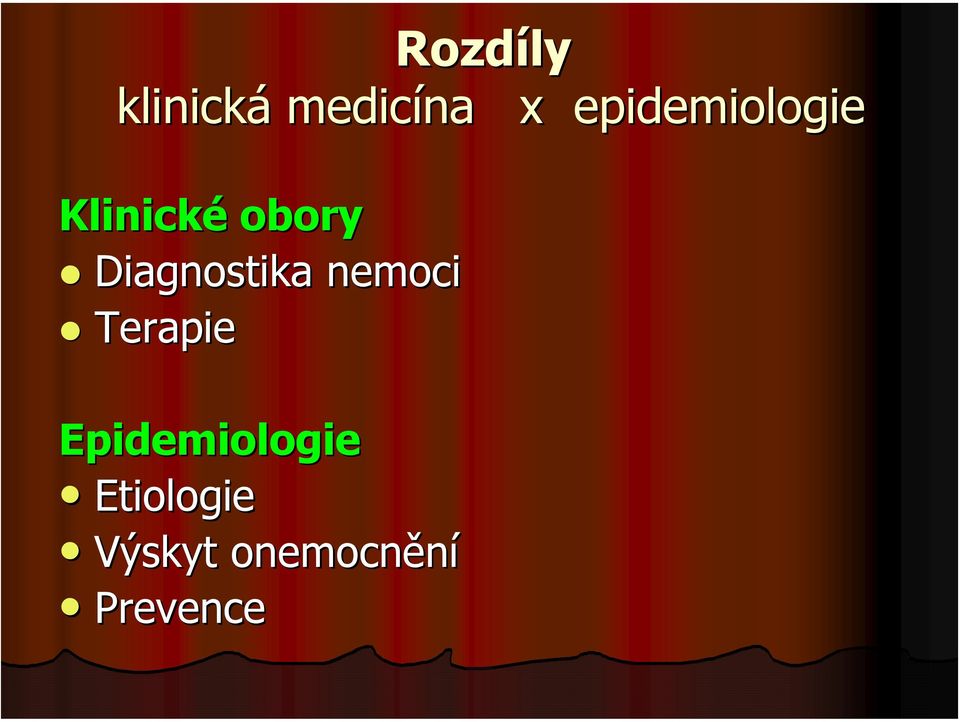 Diagnostika nemoci Terapie