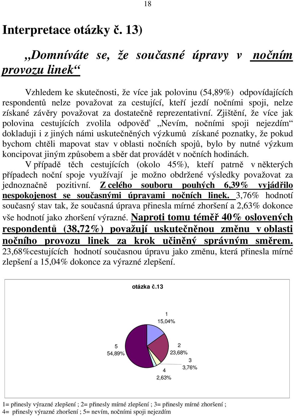 nelze získané závěry považovat za dostatečně reprezentativní.