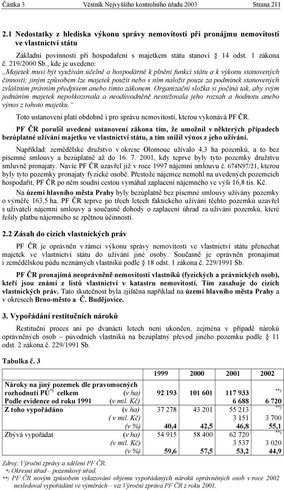 , kde je uvedeno: Majetek musí být využíván účelně a hospodárně k plnění funkcí státu a k výkonu stanovených činností; jiným způsobem lze majetek použít nebo s ním naložit pouze za podmínek