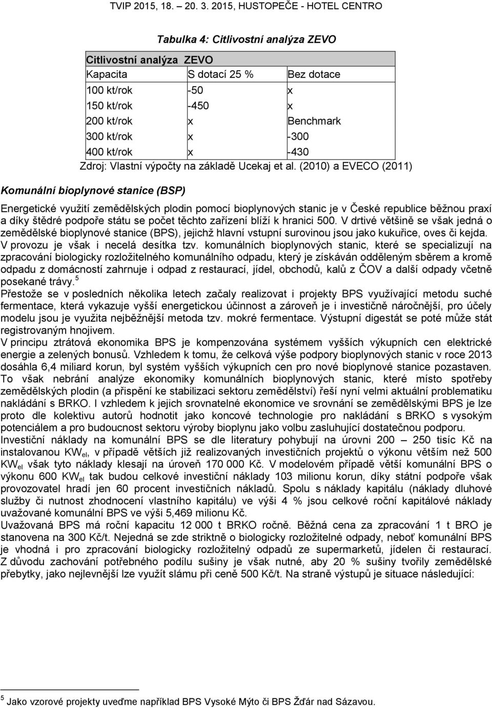 (2010) a EVECO (2011) Komunální bioplynové stanice (BSP) Energetické využití zemědělských plodin pomocí bioplynových stanic je v České republice běžnou praxí a díky štědré podpoře státu se počet