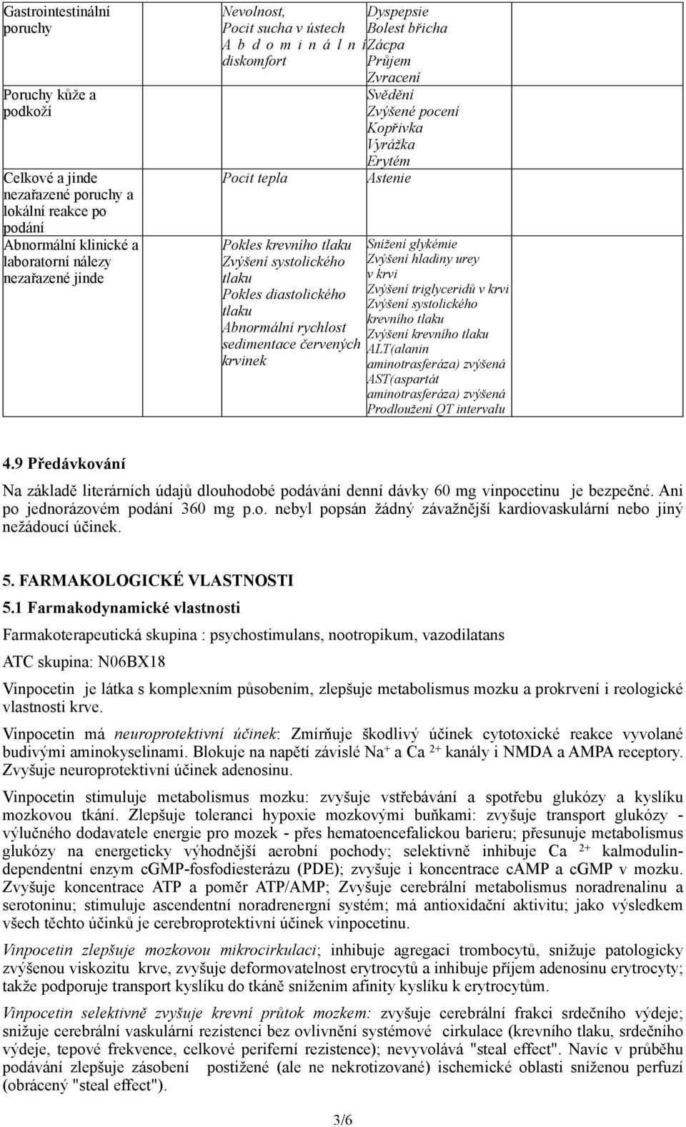 Pokles diastolického tlaku Abnormální rychlost sedimentace červených krvinek Snížení glykémie Zvýšení hladiny urey v krvi Zvýšení triglyceridů v krvi Zvýšení systolického krevního tlaku Zvýšení