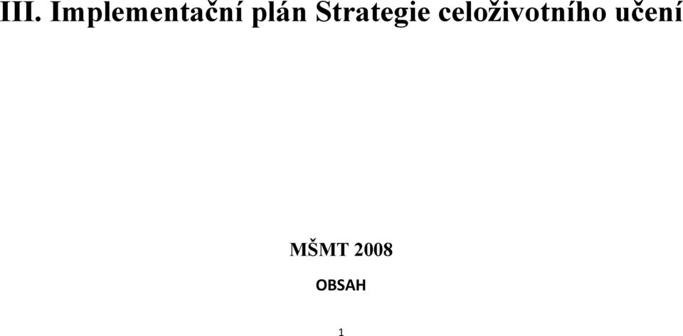 plán Strategie