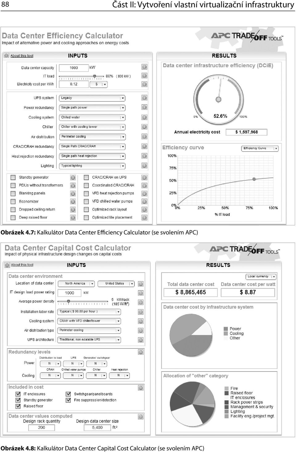 7: Kalkulátor Data Center Efficiency Calculator (se