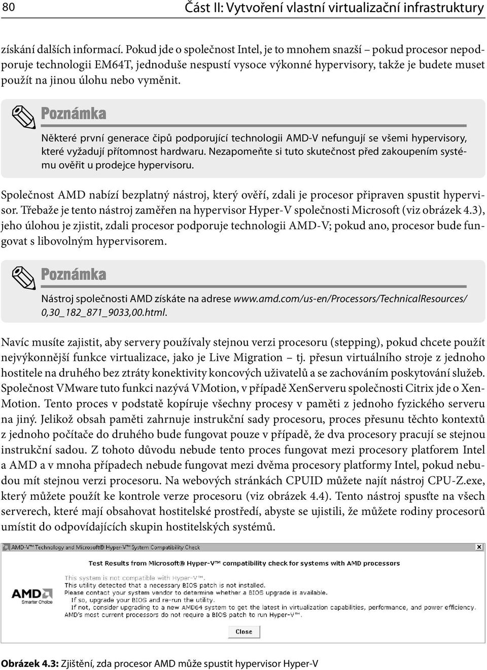 Některé první generace čipů podporující technologii AMD-V nefungují se všemi hypervisory, které vyžadují přítomnost hardwaru.