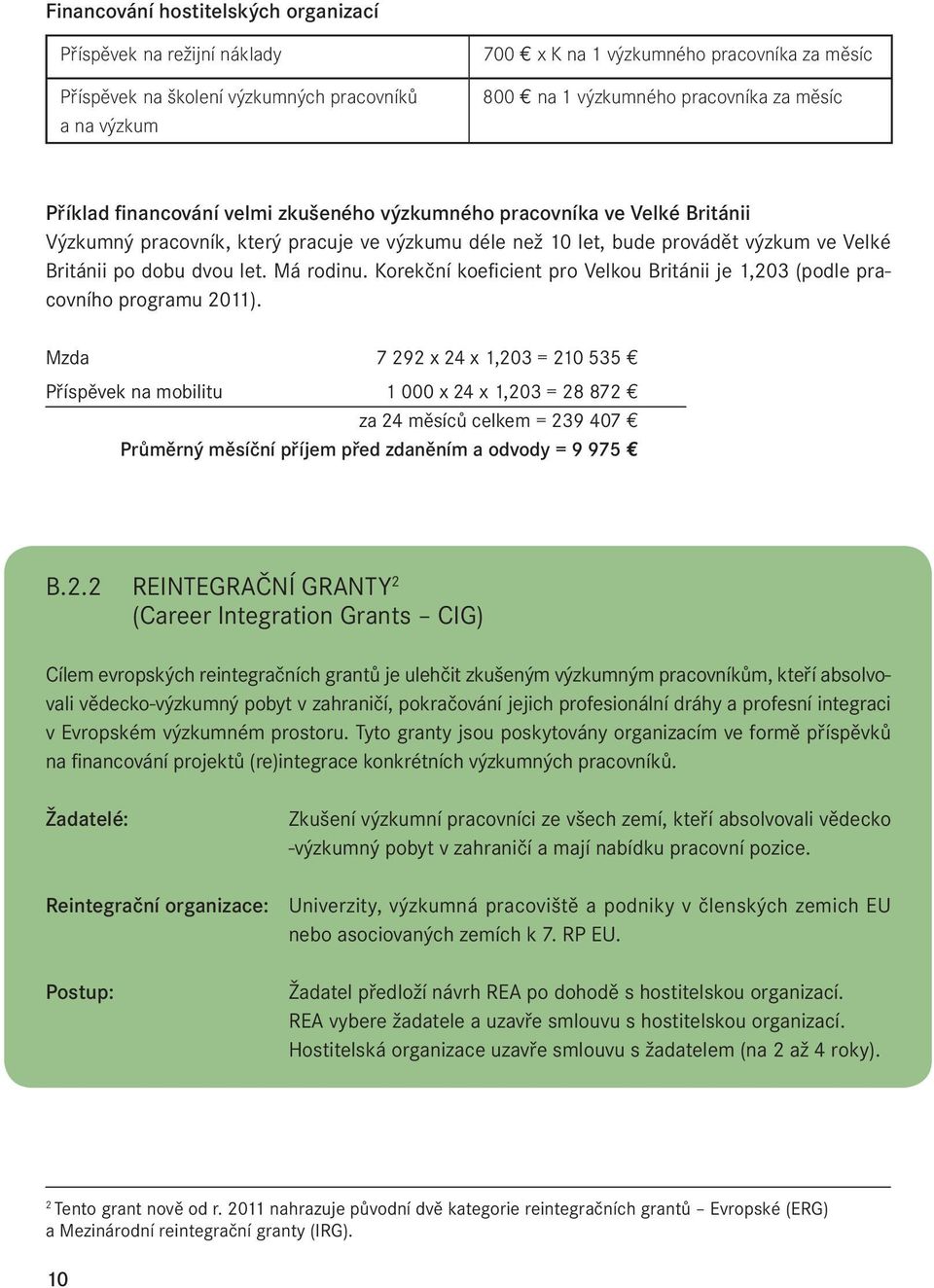 Má rodinu. Korekční koeficient pro Velkou Británii je 1,203 (podle pracovního programu 2011).