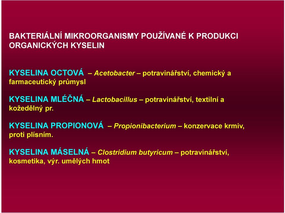 potravinářství, textilní a kožedělný pr.