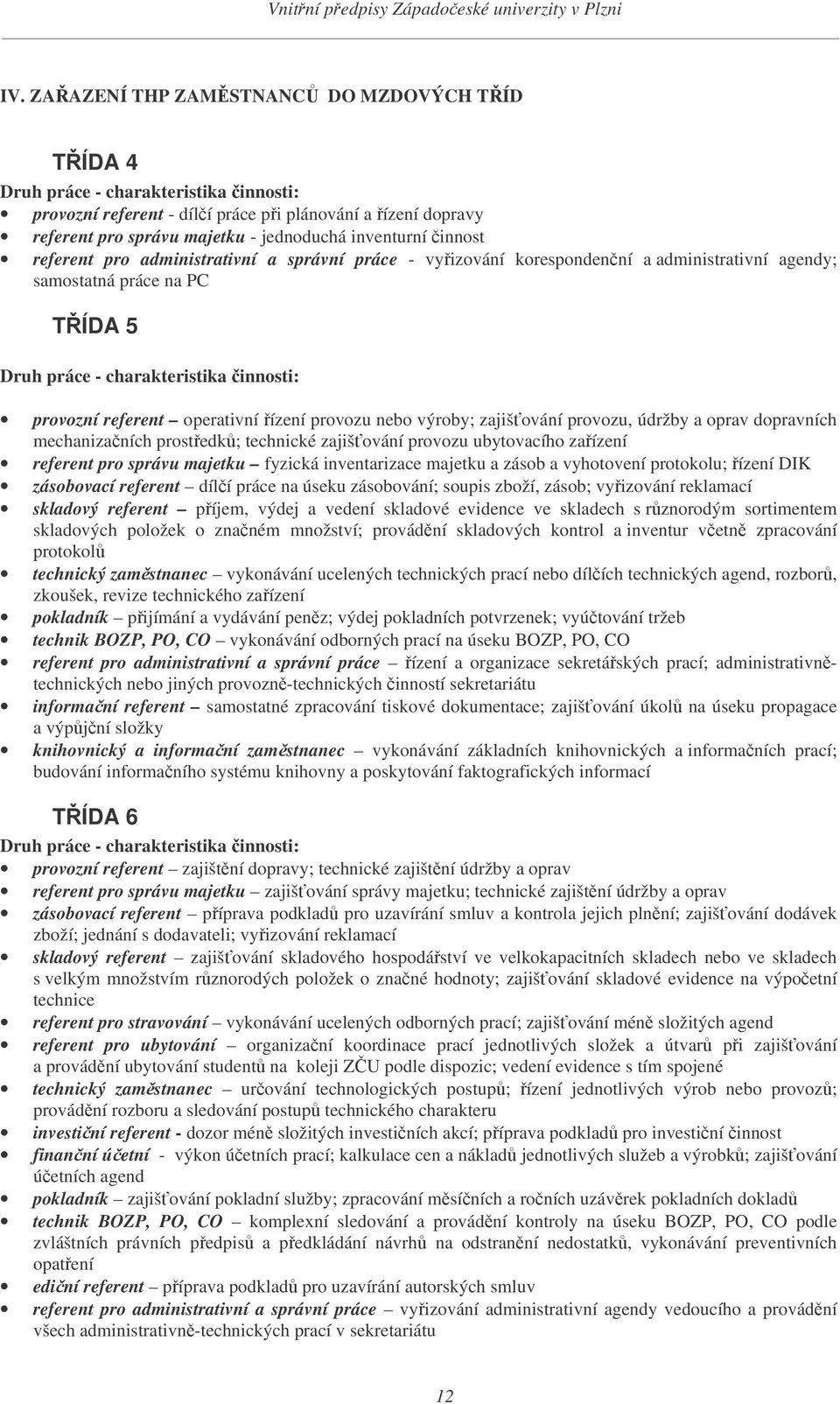 operativní ízení provozu nebo výroby; zajišování provozu, údržby a oprav dopravních mechanizaních prostedk; technické zajišování provozu ubytovacího zaízení referent pro správu majetku fyzická