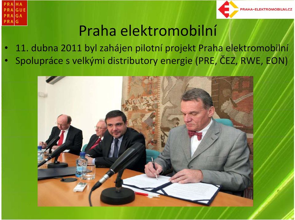 Praha elektromobilní Spolupráce s