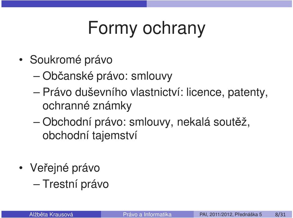 smlouvy, nekalá soutěž, obchodní tajemství Veřejné právo Trestní právo