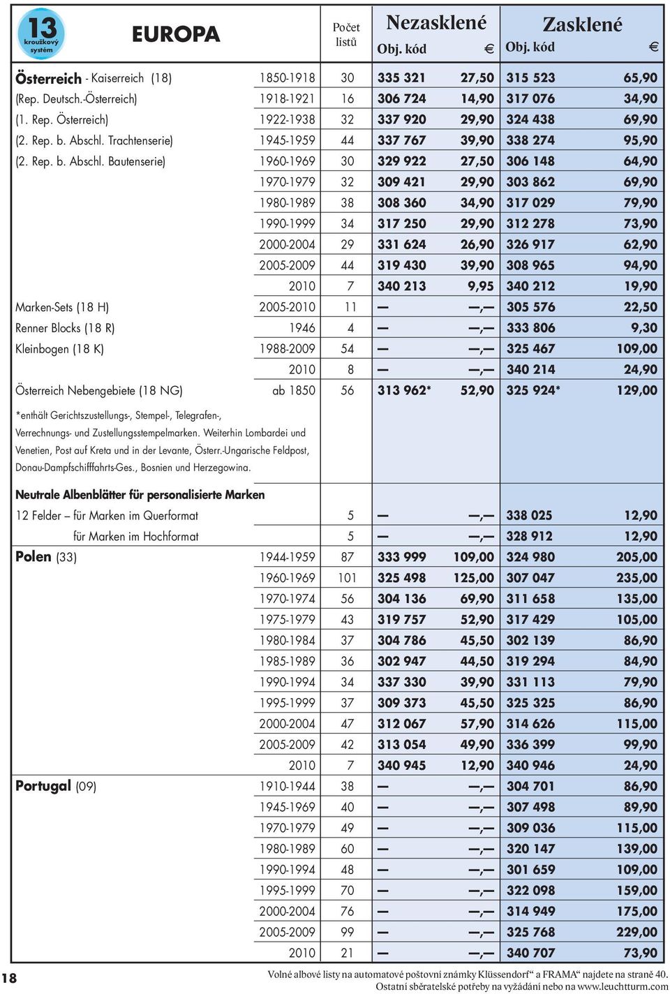 Trachtenserie) 1945-1959 44 337 767 39,90 338 274 95,90 (2. Rep. b. bschl.