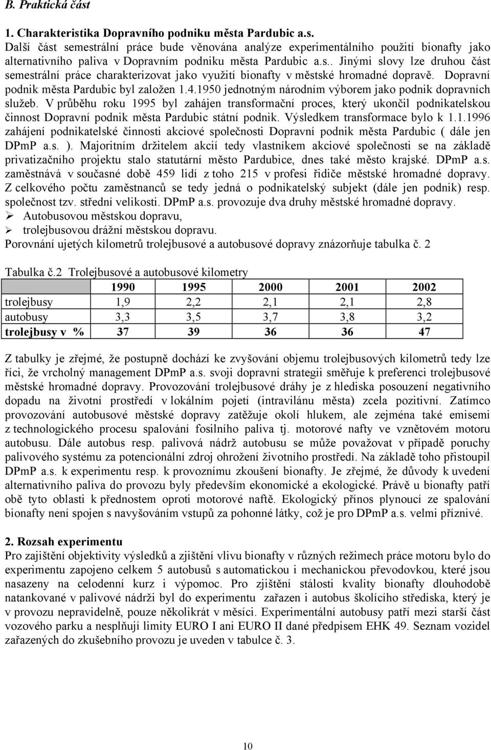 1950 jednotným národním výborem jako podnik dopravních služeb. V průběhu roku 1995 byl zahájen transformační proces, který ukončil podnikatelskou činnost Dopravní podnik města Pardubic státní podnik.