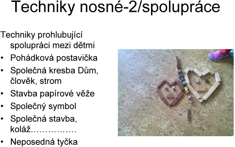 Společná kresba Dům, člověk, strom Stavba papírové