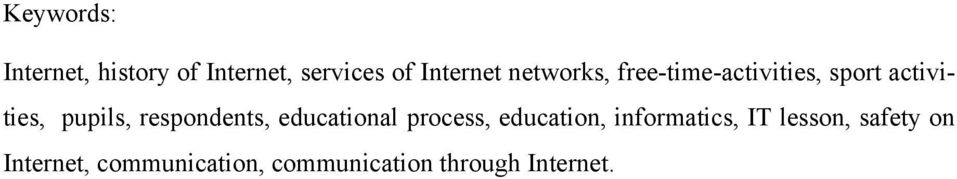 respondents, educational process, education, informatics, IT