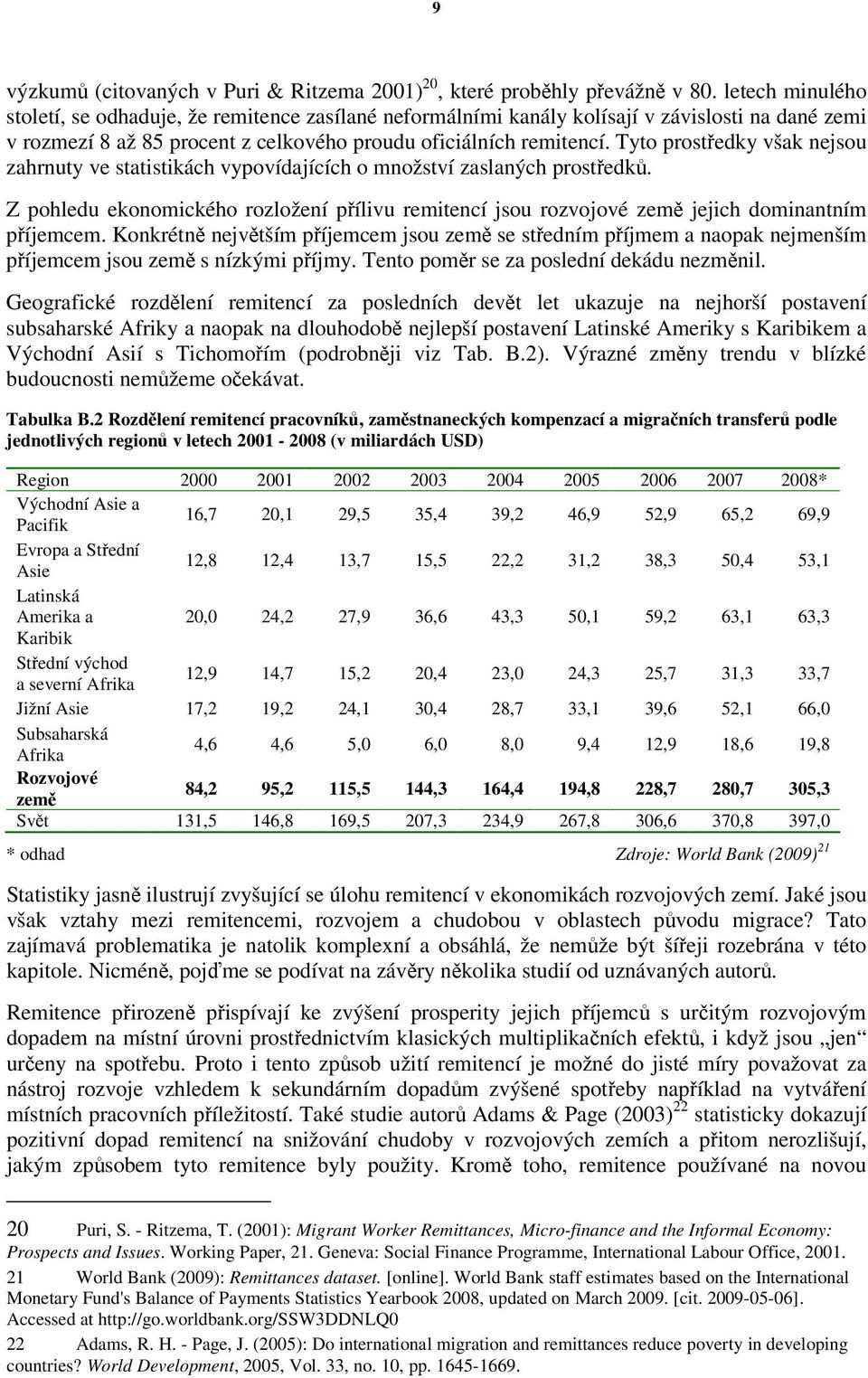 Tyto prostředky však nejsou zahrnuty ve statistikách vypovídajících o množství zaslaných prostředků.