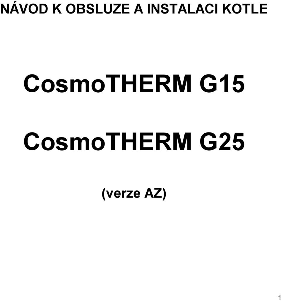 CosmoTHERM G15