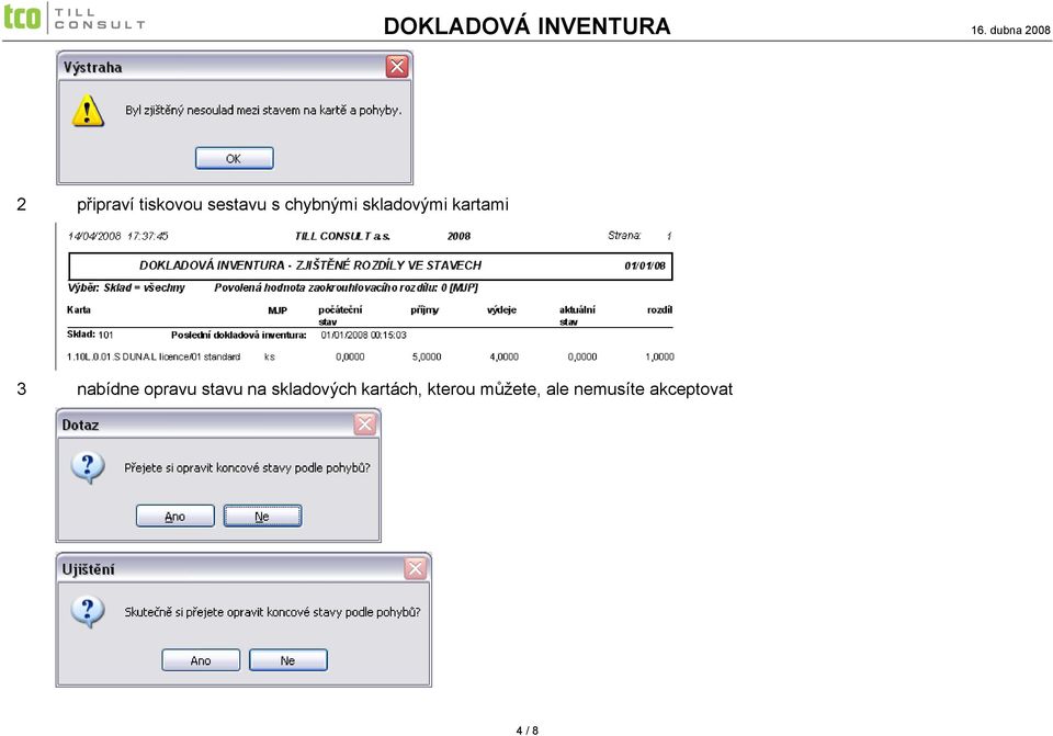 nabídne opravu stavu na skladových