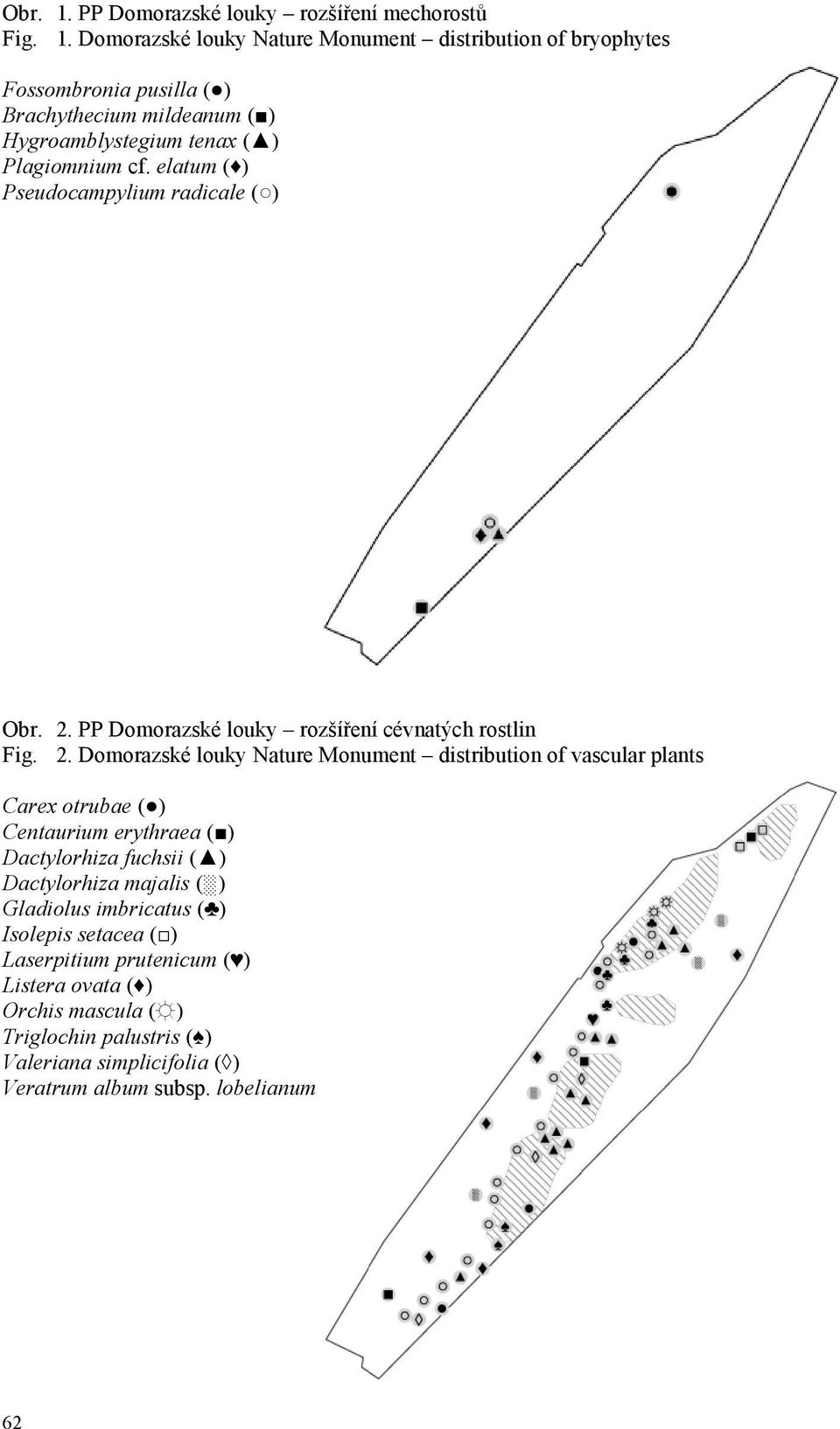 PP Domorazské louky rozšíření cévnatých rostlin Fig. 2.