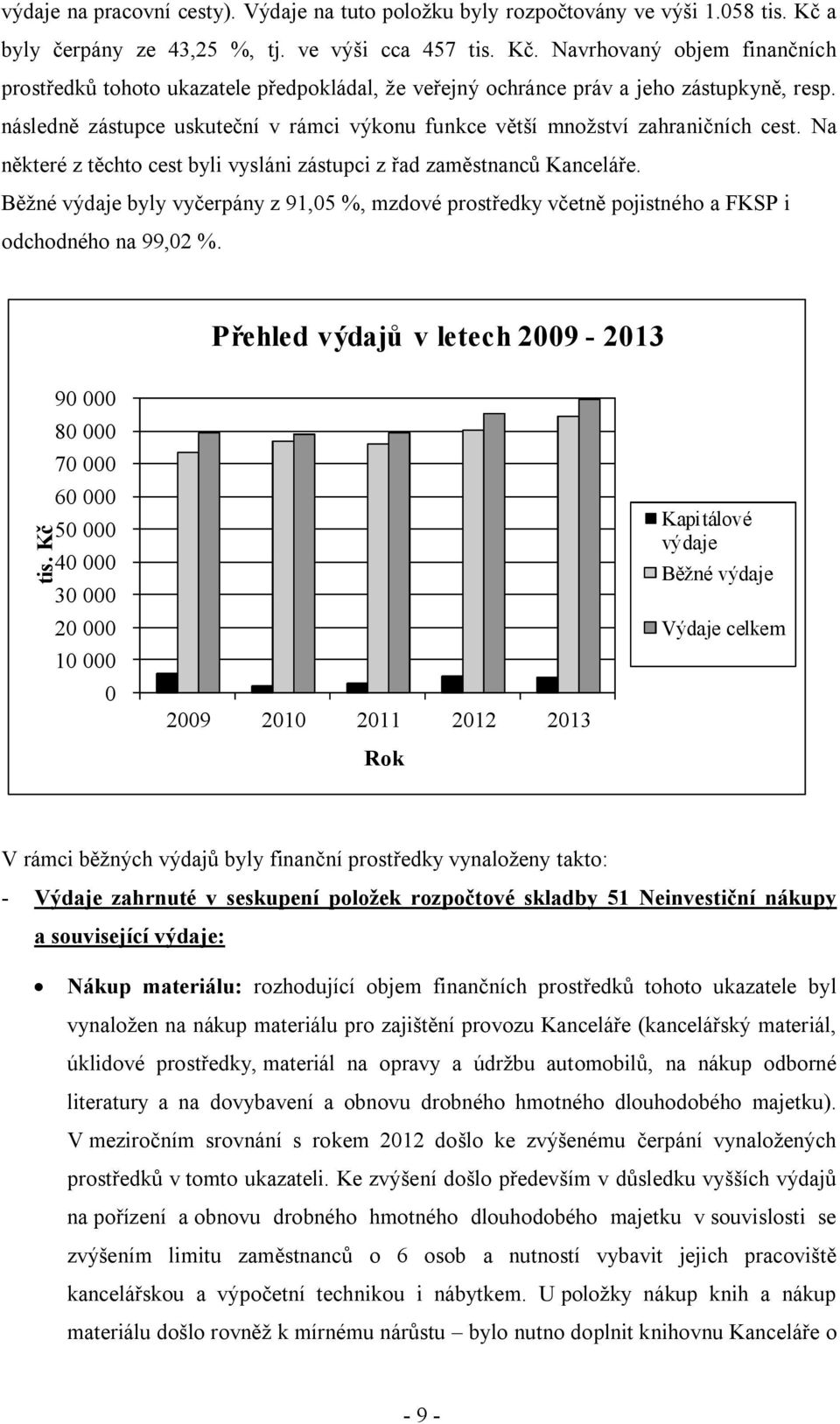 následně zástupce uskuteční v rámci výkonu funkce větší množství zahraničních cest. Na některé z těchto cest byli vysláni zástupci z řad zaměstnanců Kanceláře.