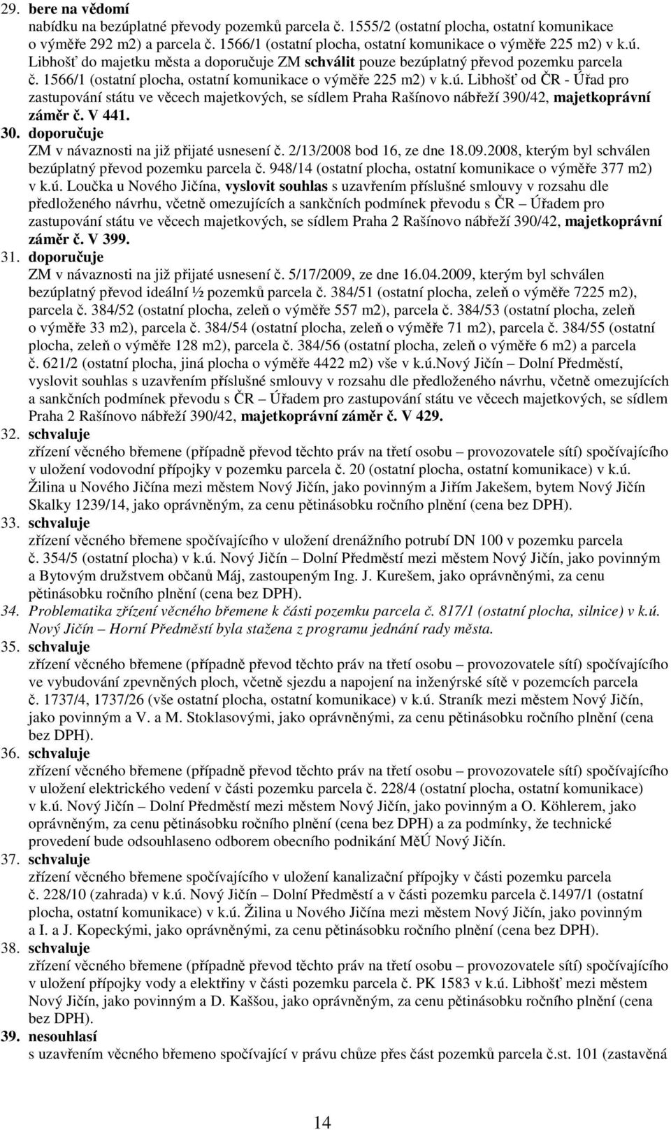 1566/1 (ostatní plocha, ostatní komunikace o výměře 225 m2) v k.ú. Libhošť od ČR - Úřad pro zastupování státu ve věcech majetkových, se sídlem Praha Rašínovo nábřeží 390/42, majetkoprávní záměr č.