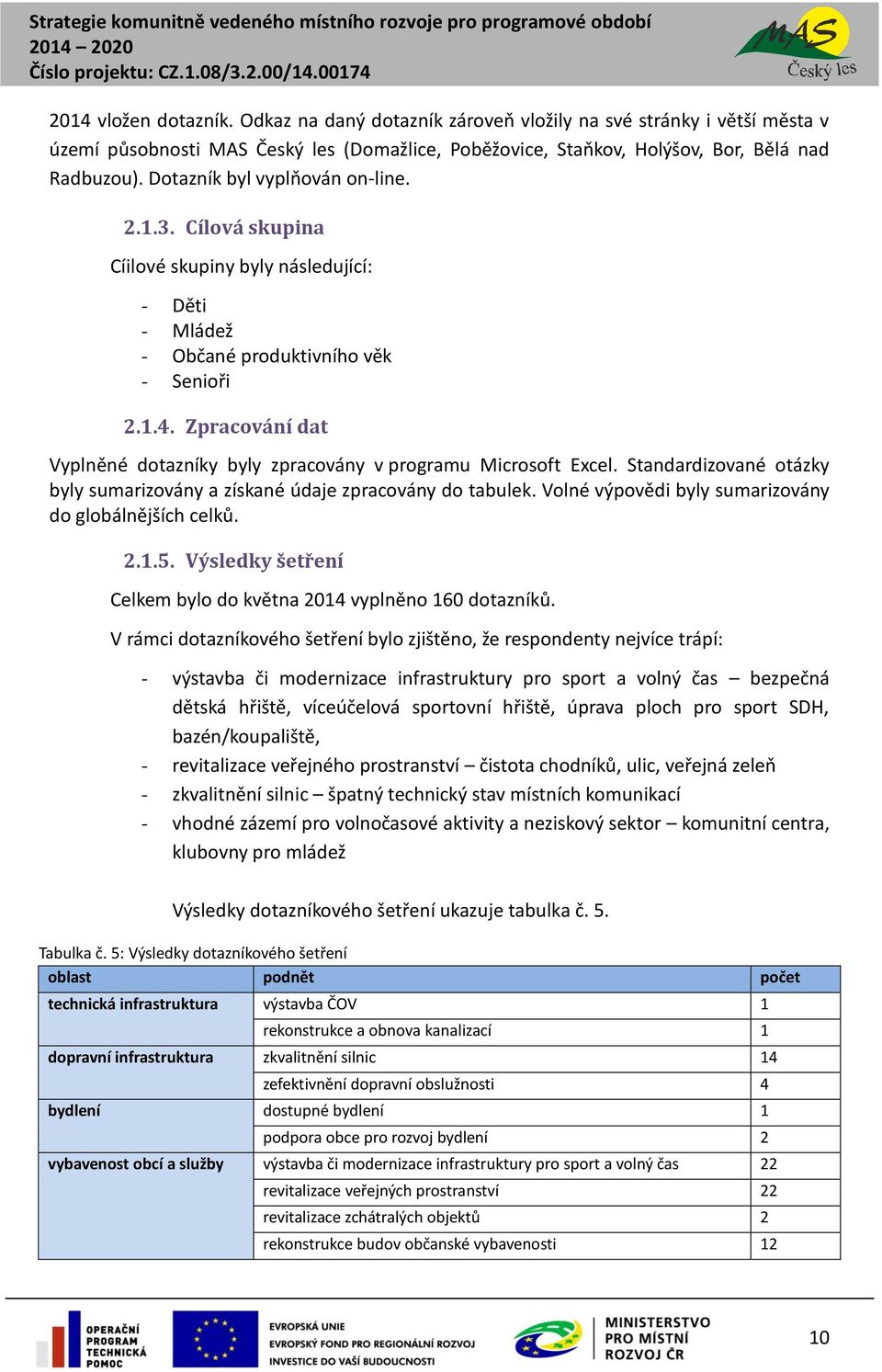 Zpracování dat Vyplněné dotazníky byly zpracovány v programu Microsoft Excel. Standardizované otázky byly sumarizovány a získané údaje zpracovány do tabulek.