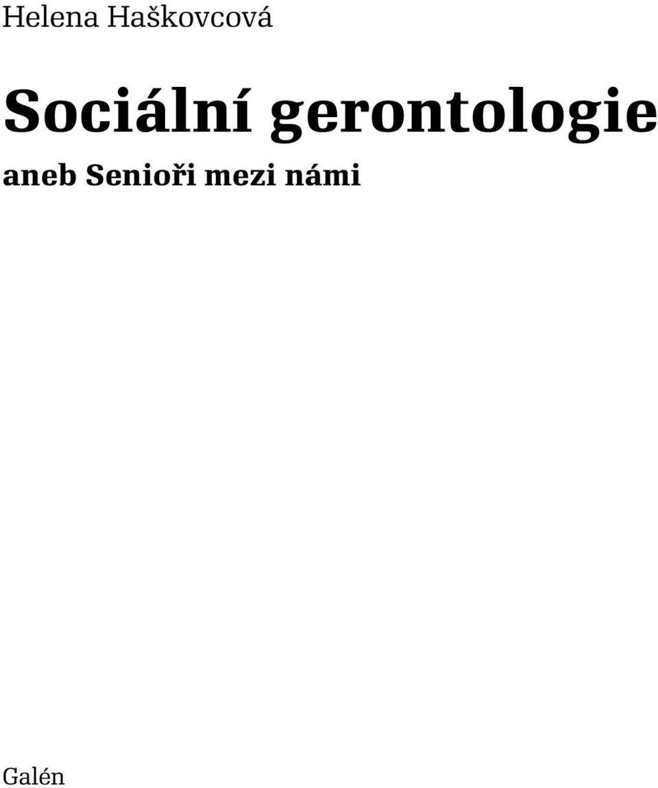 Sociální