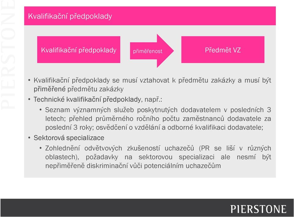 : Seznam významných služeb poskytnutých dodavatelem v posledních 3 letech; přehled průměrného ročního počtu zaměstnanců dodavatele za poslední 3 roky;