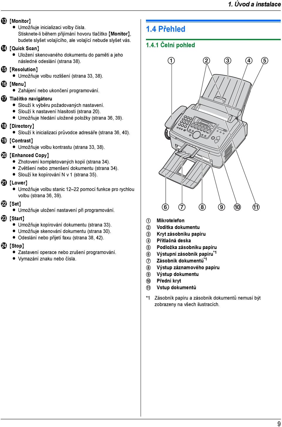 P {Menu} L Zahájení nebo ukončení programování. Q Tlačítko navigátoru L Slouží k výběru požadovaných nastavení. L Slouží k nastavení hlasitosti (strana 20).