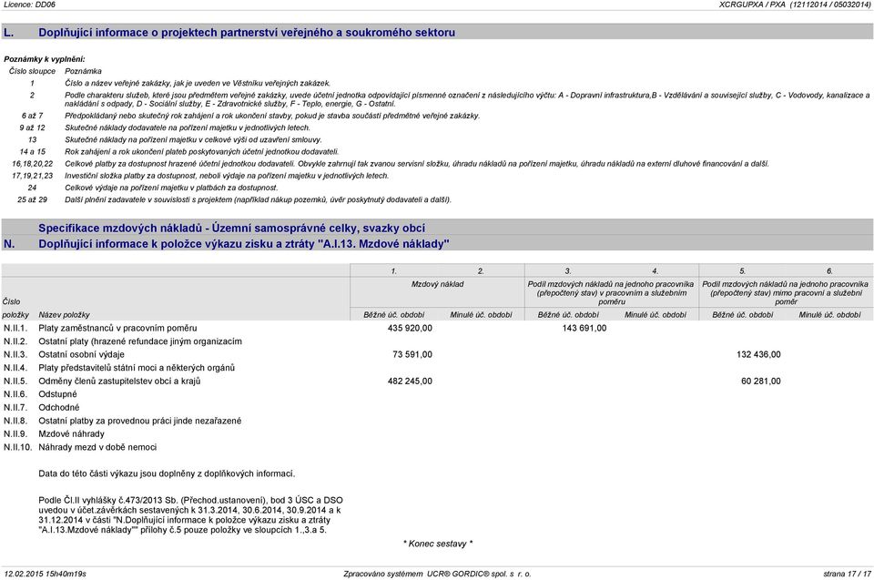 2 Podle charakteru služeb, které jsou předmětem veřejné zakázky, uvede účetní jednotka odpovídající písmenné označení z následujícího výčtu: A - Dopravní infrastruktura,b - Vzdělávání a související