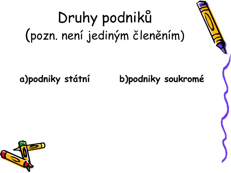 členěním) a)podniky