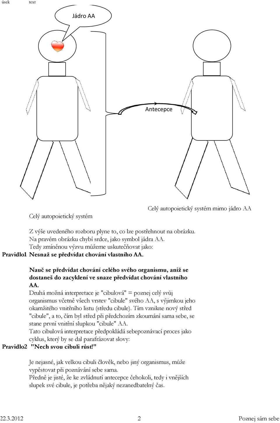 Nauč se předvídat chování celého svého organismu, aniž se dostaneš do zacyklení ve snaze předvídat chování vlastního AA.