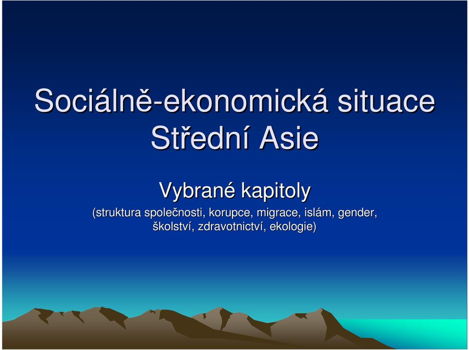 společnosti, korupce, migrace, islám,