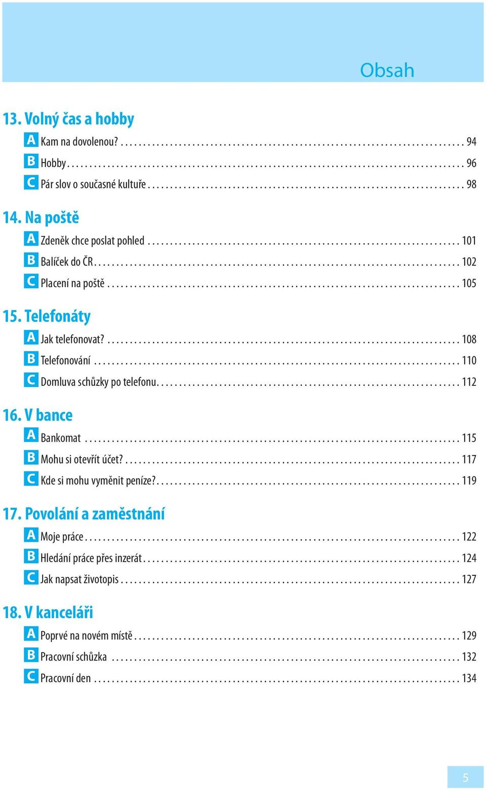 ................................................................................. 102 C Placení na poště............................................................................... 105 15.