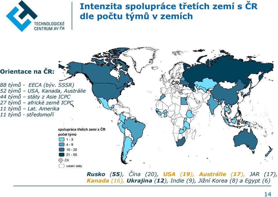 SSSR) 52 týmů USA, Kanada, Austrálie 44 týmů státy z Asie ICPC 27 týmů africké země ICPC