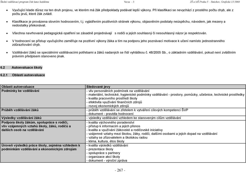 Všechna navrhovaná pedagogická opatření se zásadně projednávají s rodiči a jejich souhlasný či nesouhlasný názor je respektován.