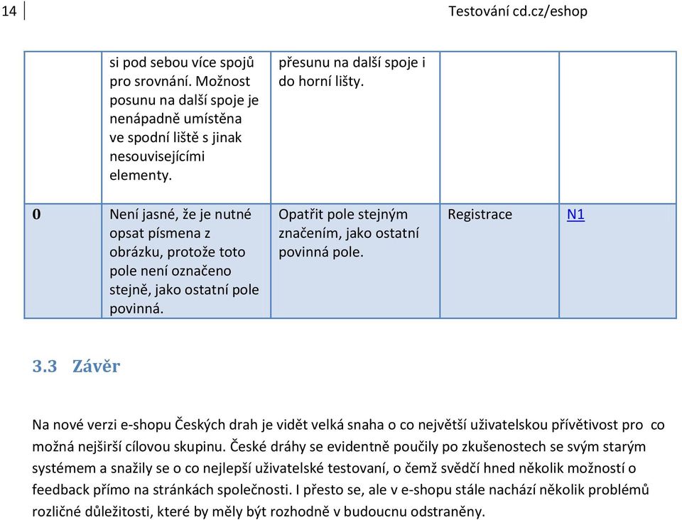 Opatřit pole stejným značením, jako ostatní povinná pole. Registrace N1 3.