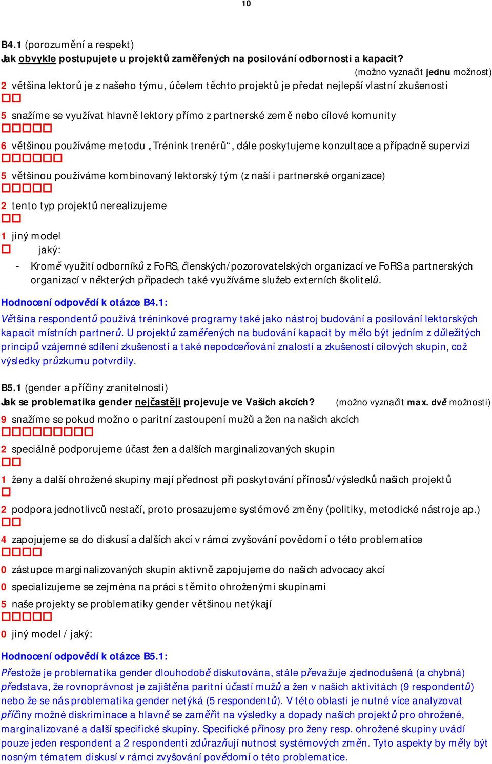 6 vtšinou používáme metodu Trénink trenér, dále poskytujeme konzultace a pípadn supervizi 5 vtšinou používáme kombinovaný lektorský tým (z naší i partnerské organizace) 2 tento typ projekt