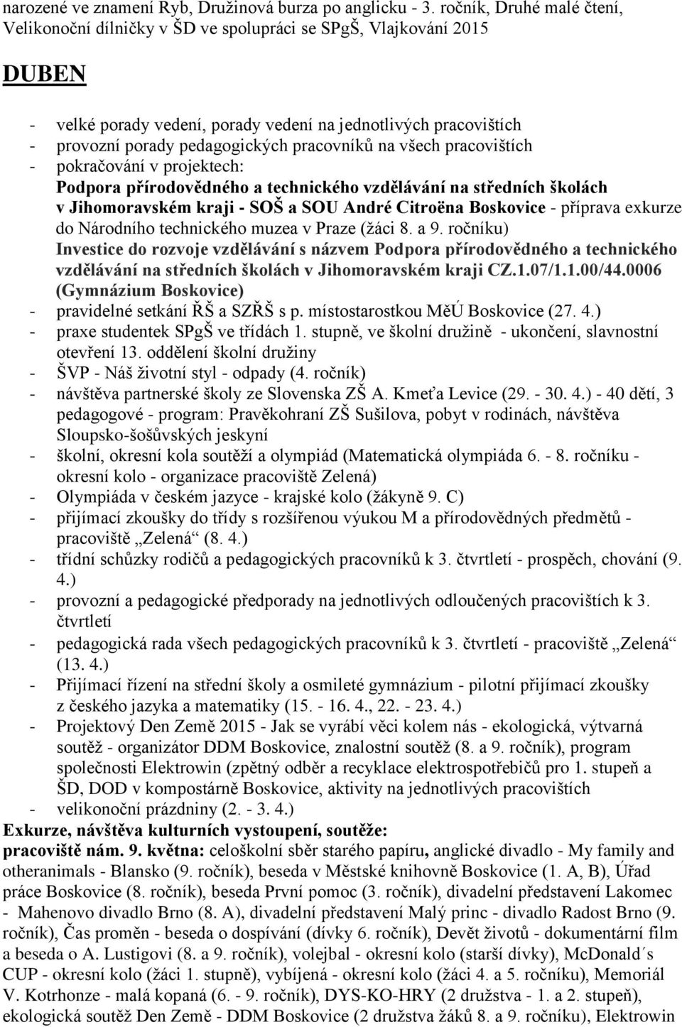 exkurze do Národního technického muzea v Praze (žáci 8. a 9.