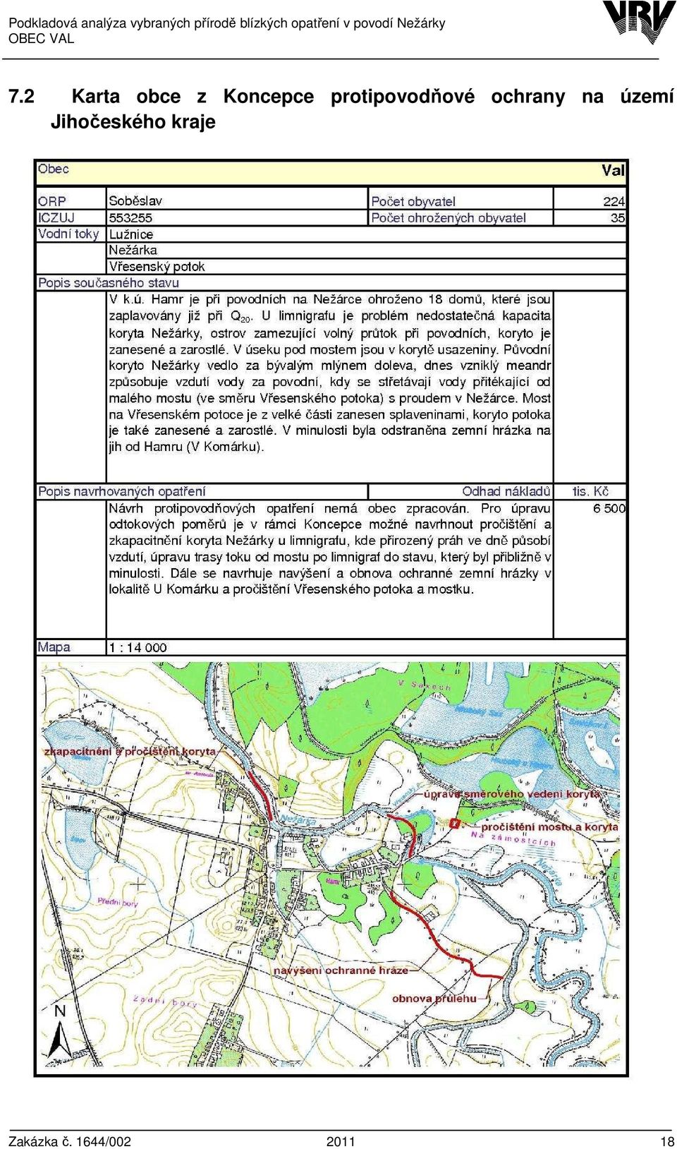 2 Karta obce z Koncepce protipovodňové