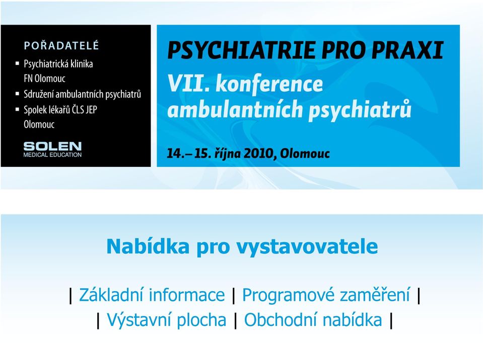 informace Programové