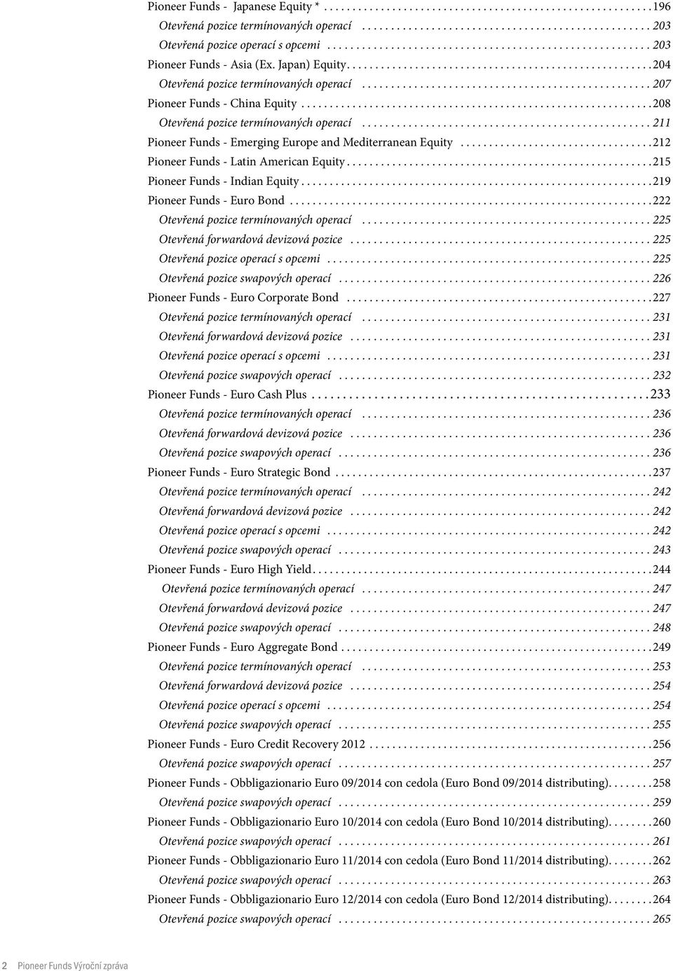 ............................................................. 208 Otevřená pozice termínovaných operací.................................................. 211 Emerging Europe and Mediterranean Equity.