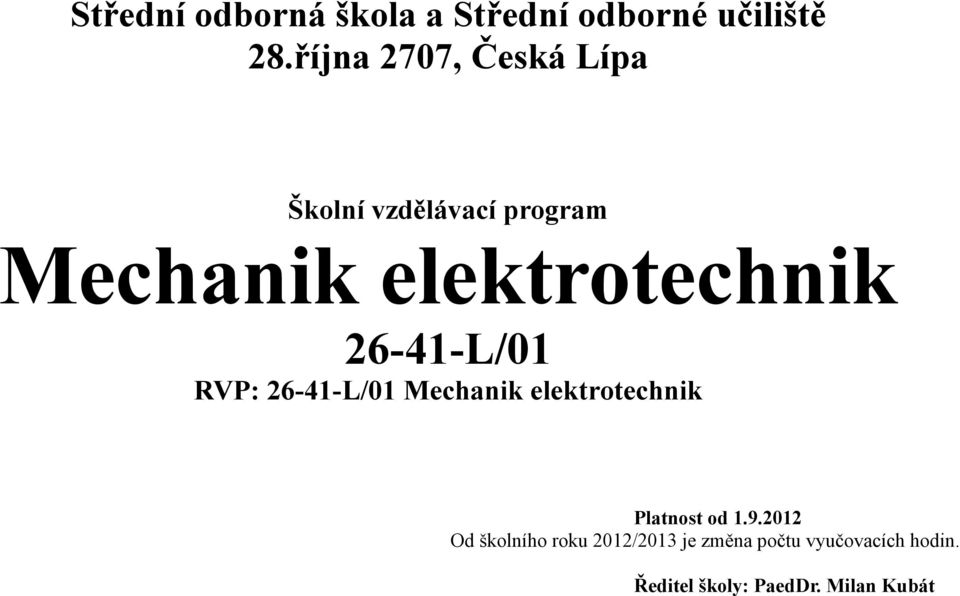 elektrotechnik Platnost od 1.9.